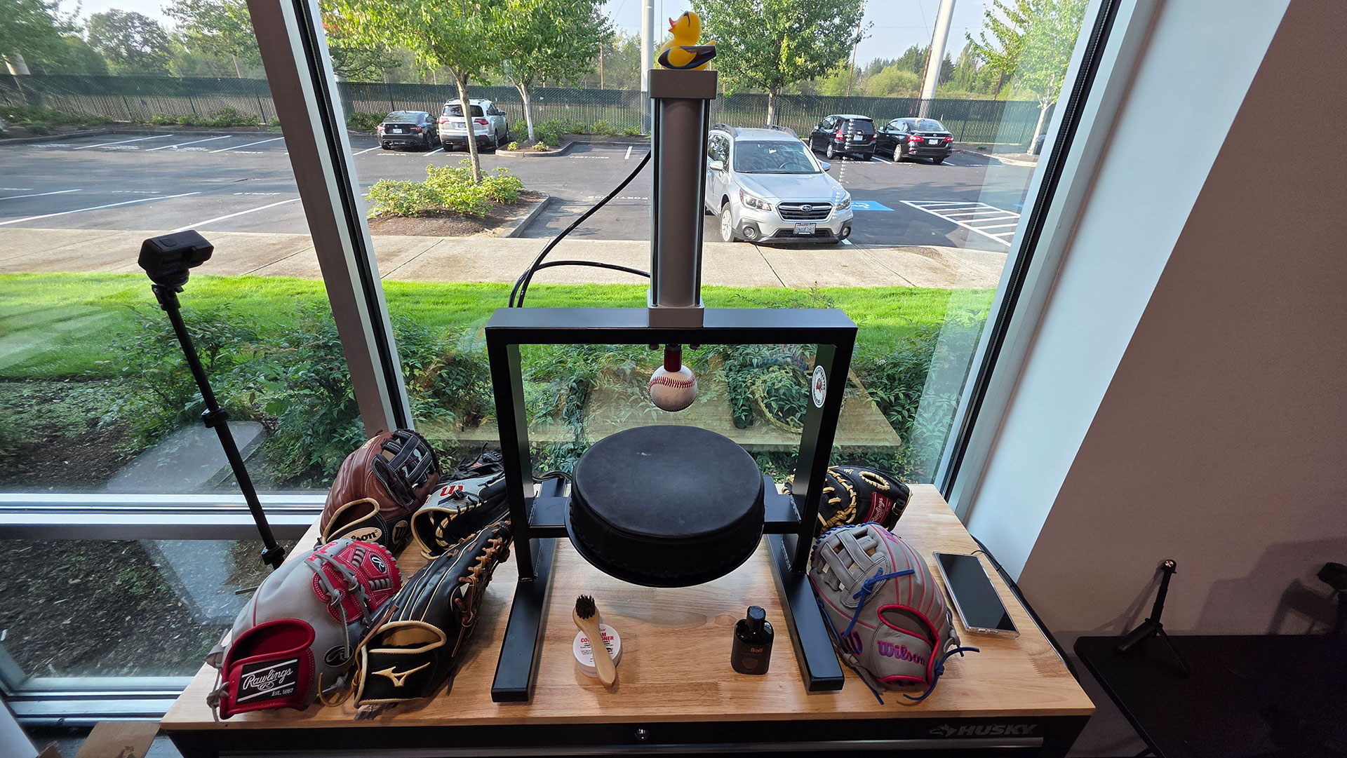 Mitt Master Machine at Apollo Batting Cages